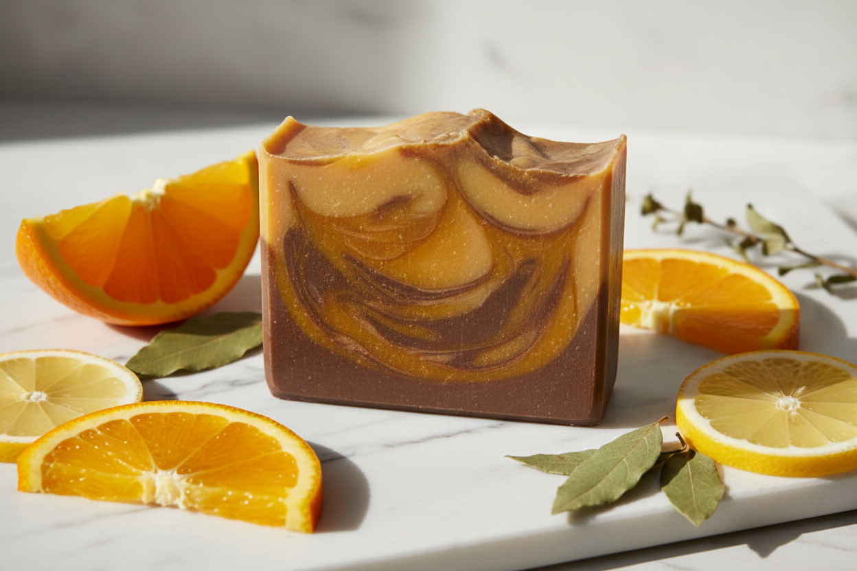 citrus and patchouli bar soap