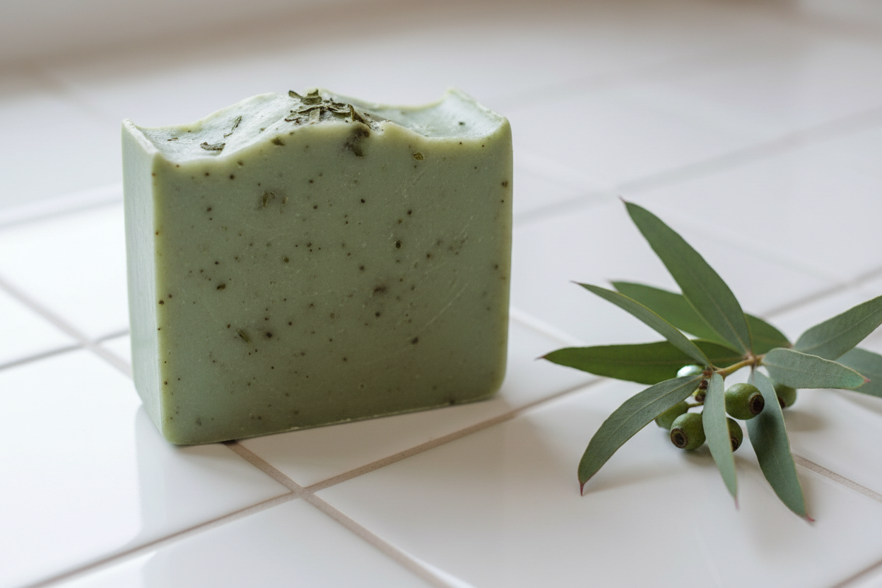 create a picture of eucalyptus soap