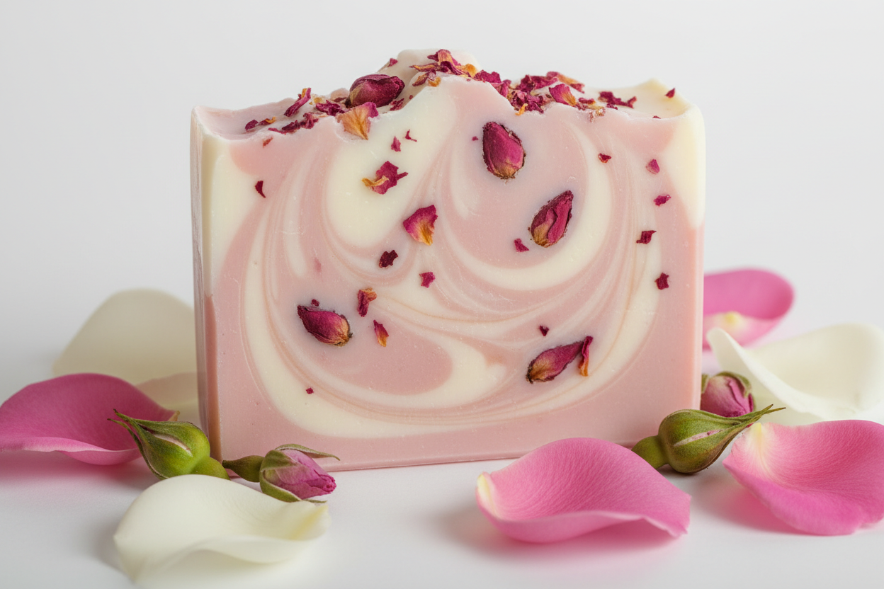 create a picture of Rose Garden Soap