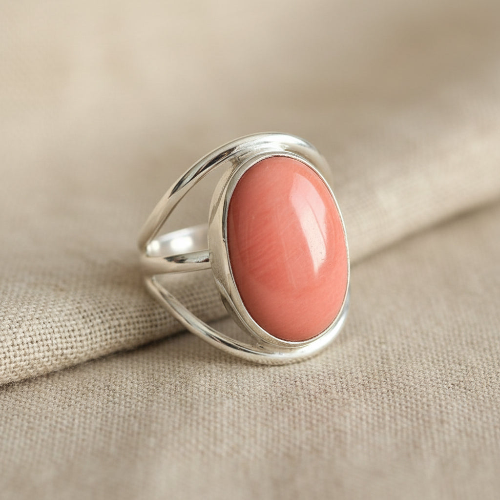 Lg Semiprecious Stone Inlay Rings