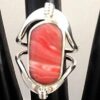 Lg Semi-Precious Stone Flip Ring