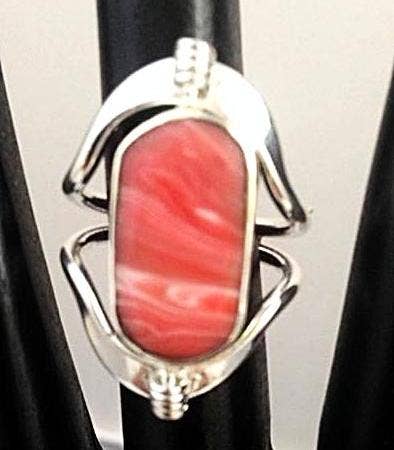 Flip Extra-large Semi-Precious Stone Inlaid Rings