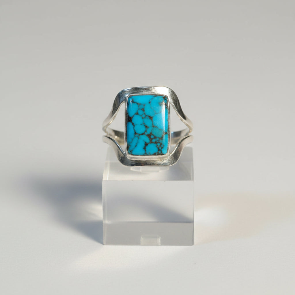 Lg Semiprecious Stone Inlay Rings