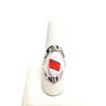 Lg Semi-Precious Stone Flip Ring