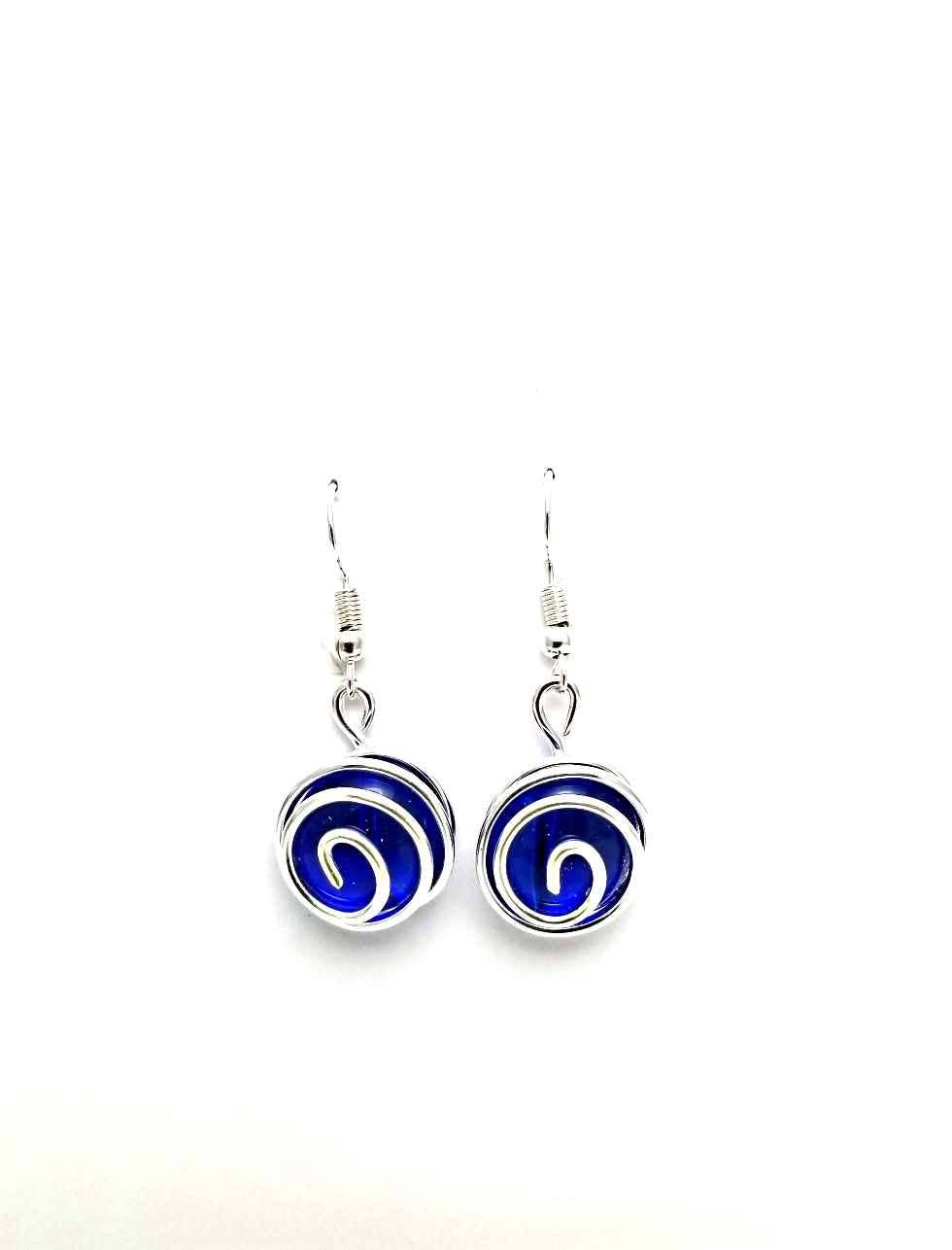 Earrings - Ocean Glass