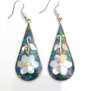Earrings- Mother of Pearl Inlay
