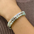 Bracelet: God is Within Her - Amazonite