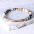 Bracelet: God is Within Her - Bamboo Agate