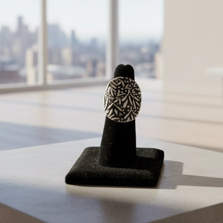 Bamboo Leaf Statement Ring