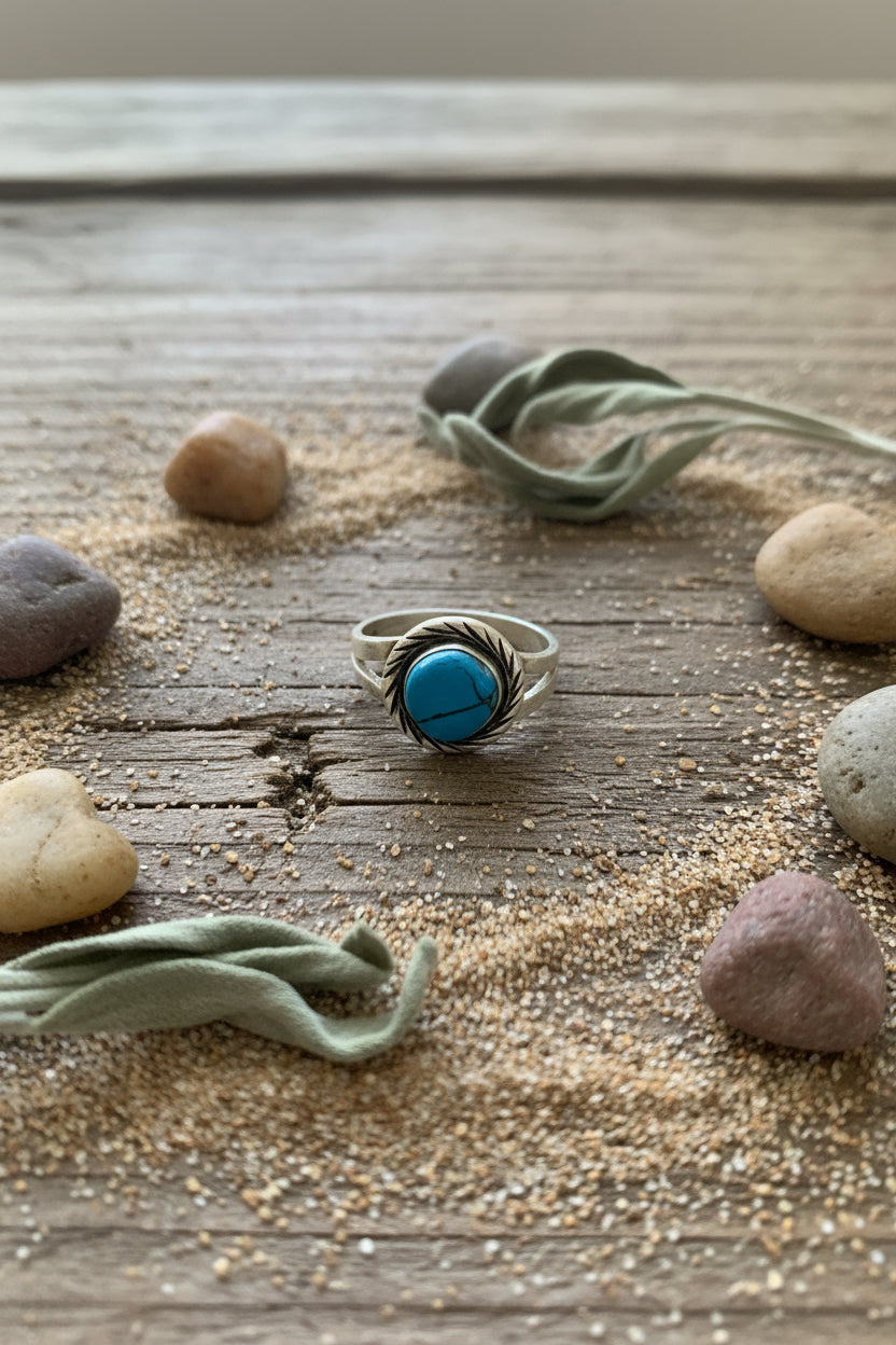 Women’s Great Spirit Semiprecious Stone Inlaid Rings