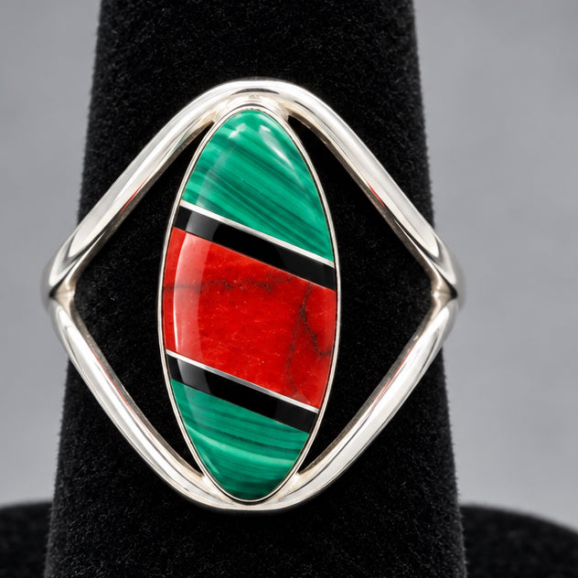 Western Sunset Silver Ring