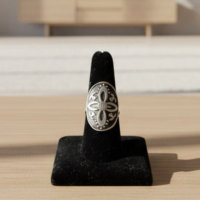Primrose Flower Statement Ring