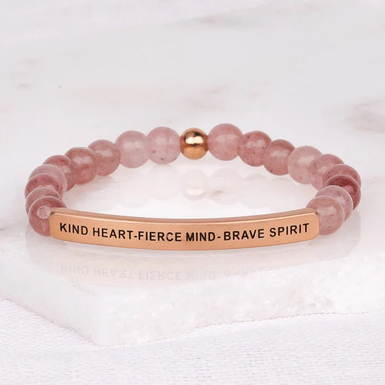 Bracelet: Kind Heart - Pink Quartz