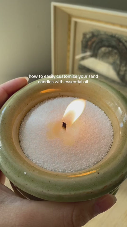 Custom Pearled Sand Candles with Fragrance